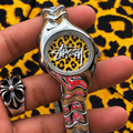 Nike Triax Armored Stainless Steel Watch – Custom Leopard Print Dial