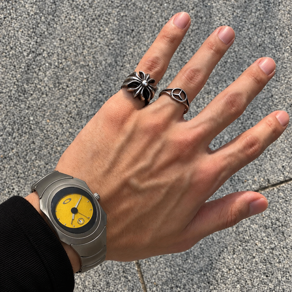 Oakley Time Bomb Titanium Watch – Yellow Dial