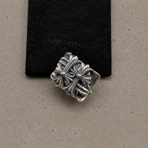 Chrome Hearts Cemetery Cross Ring – Sterling Silver .925