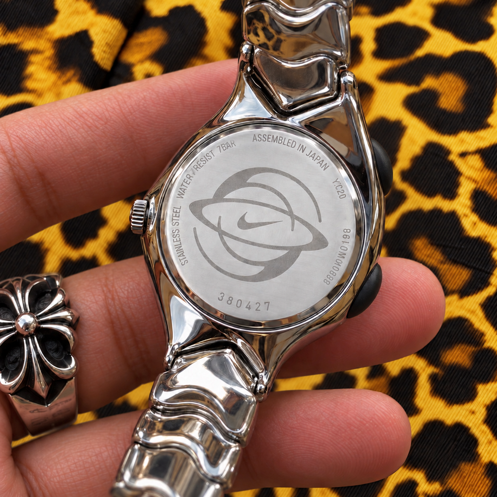 Nike Triax Armored Stainless Steel Watch – Custom Leopard Print Dial