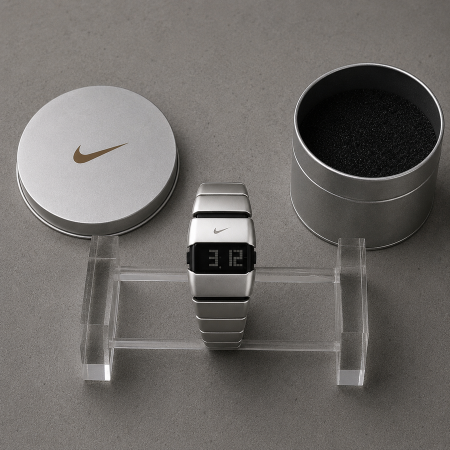 Nike Hammer Digital Y2K Watch – Silver / Black Display