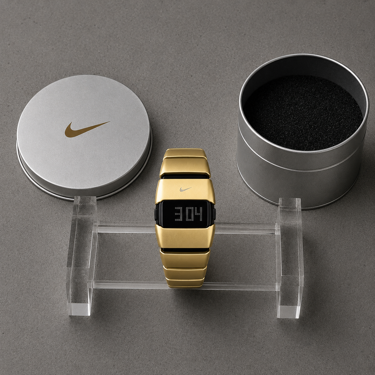 Nike Hammer Digital Y2K Watch – Gold