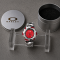 Oakley Y2K Red Flower Blade Watch – Silver