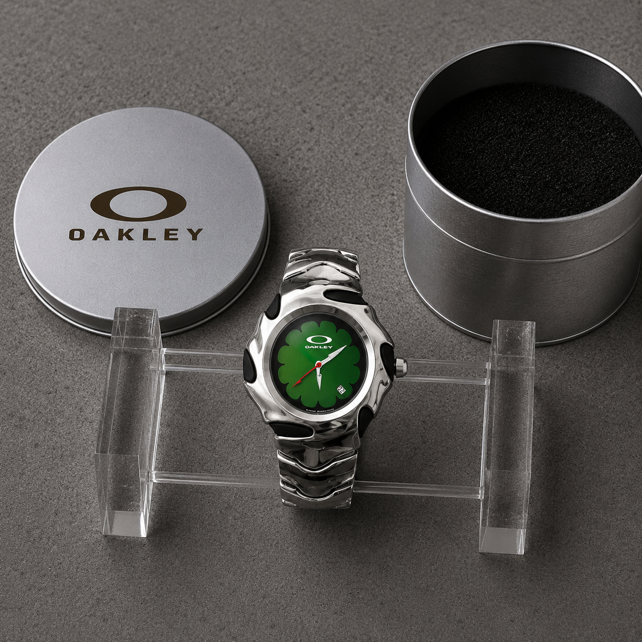 Oakley Y2K Blade Watch – Green Flower Dial
