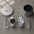 Nike Y2K Triax Wave Chronograph Watch | Glossy Shell Black & White Face